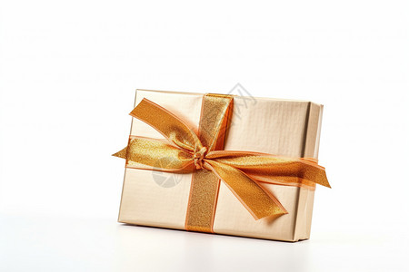 金色蝴蝶结节日圣诞礼物盒背景