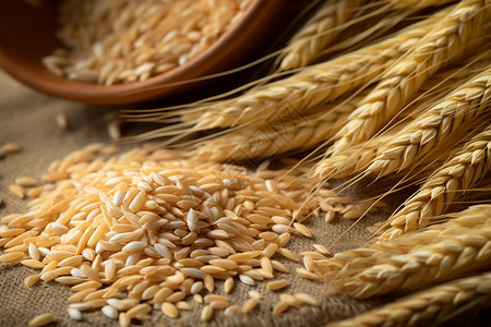 健康农业小麦作物谷物图片