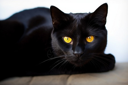 黑色宠物可爱小猫图片