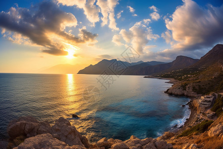 地中海美丽的风景图片