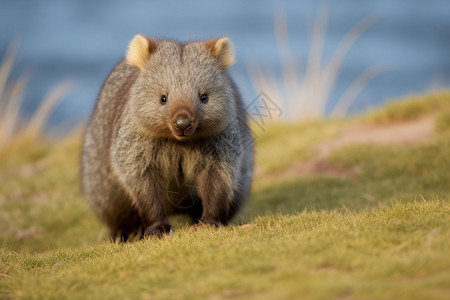 澳大利亚旅游哺乳动物袋熊背景