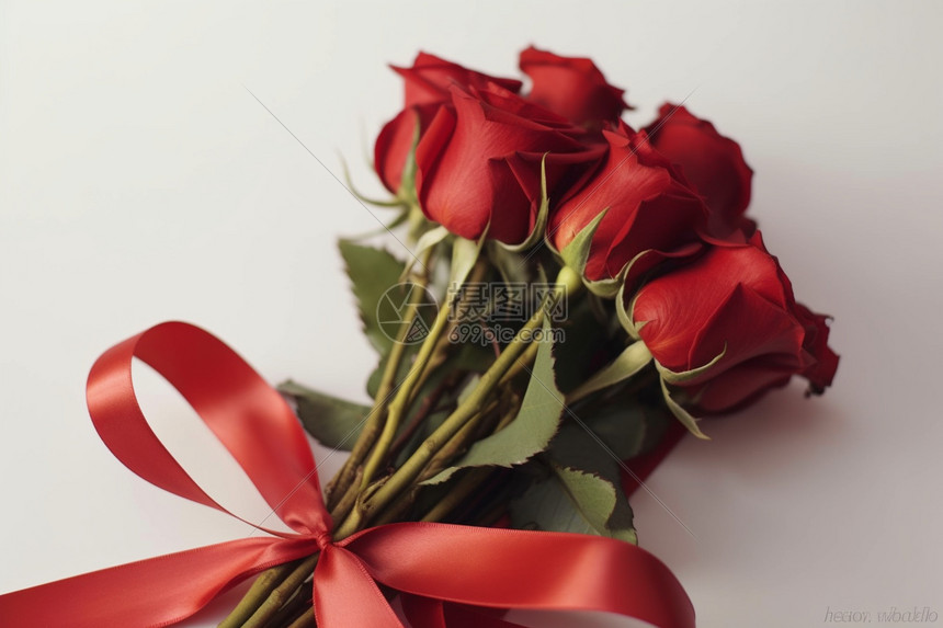 情人节玫瑰花束图片