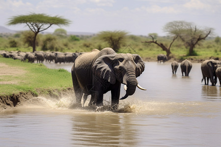 坦桑尼亚的大象图片