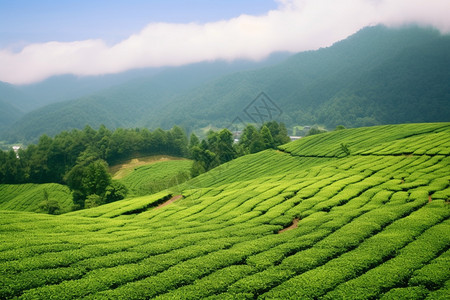 茶叶植物背景图片