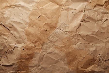 褶皱的牛皮纸背景背景图片