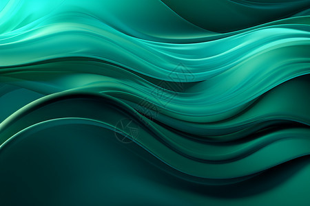 绿色波浪艺术背景图片