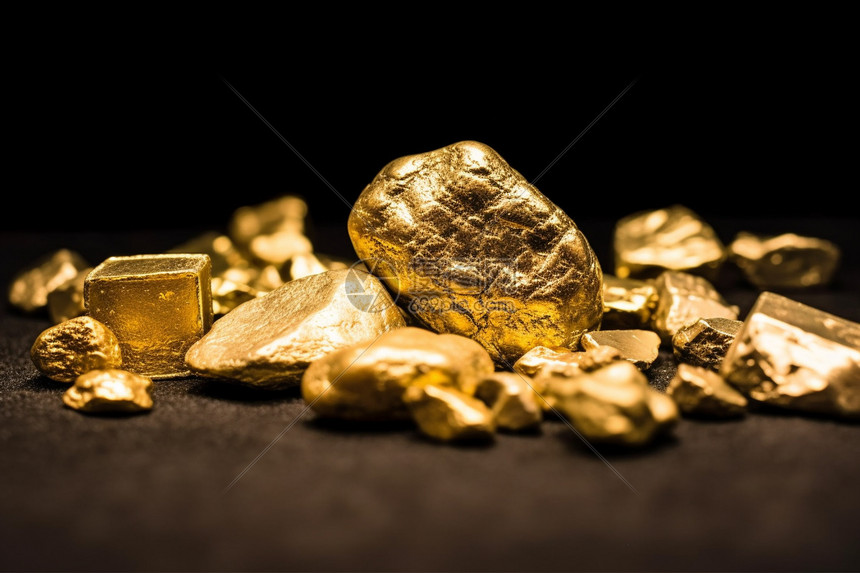 珍贵的黄金矿石高清图片下载-正版图片600404031-摄图网