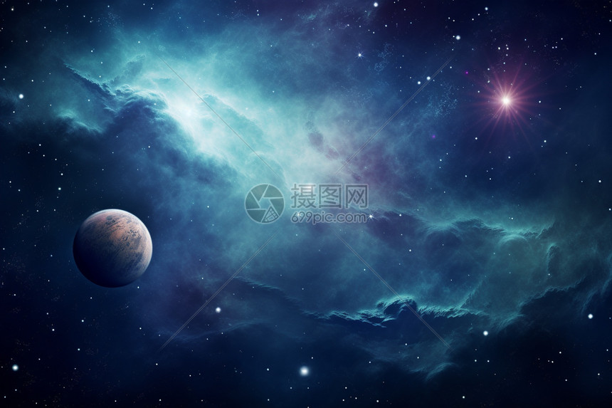 梦幻创意宇宙星云图片