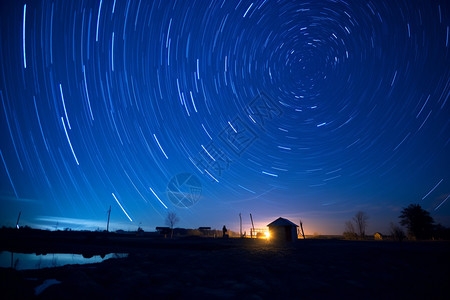 夜晚美丽的星空图片