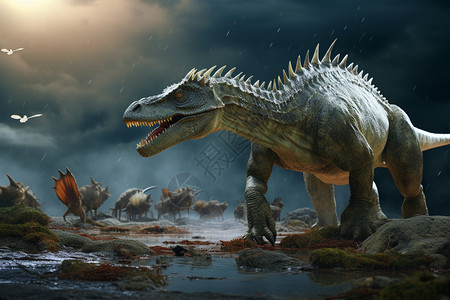 愤怒的侏罗纪恐龙图片