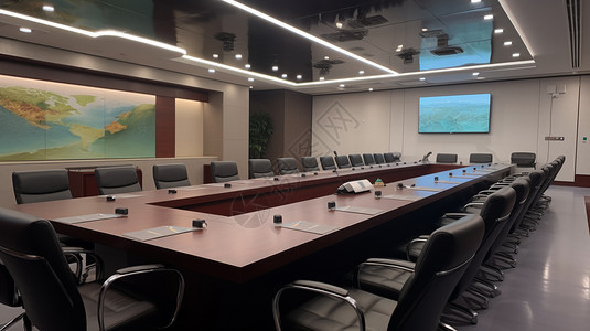 多功能大型会议室背景图片