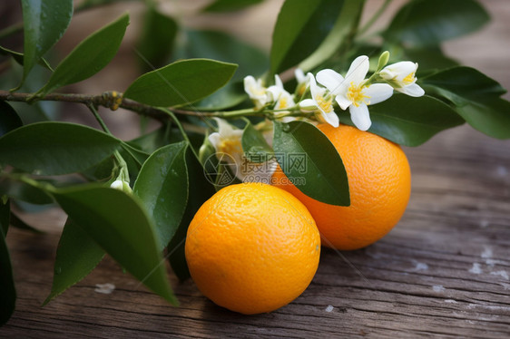 等待收获的柑橘图片