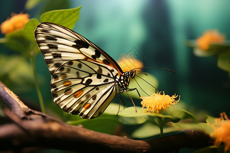 野生蝴蝶的翅膀纹理图片