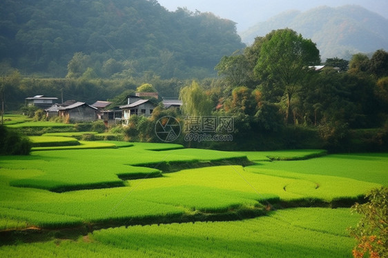 美丽的乡村种植园图片