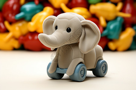 塑料大象玩具车图片