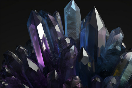 棱角分明的水晶背景图片