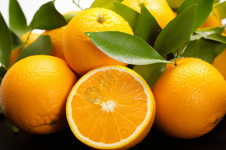 一堆橙子一堆新鲜的橙子背景
