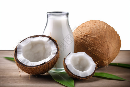 营养椰子背景图片