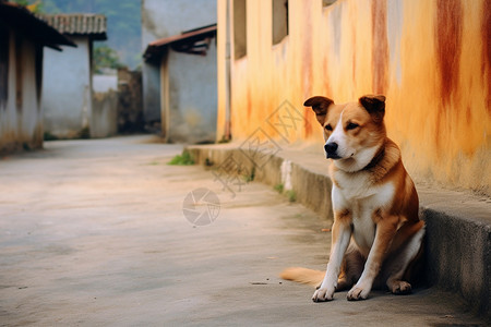 街上的田园犬图片