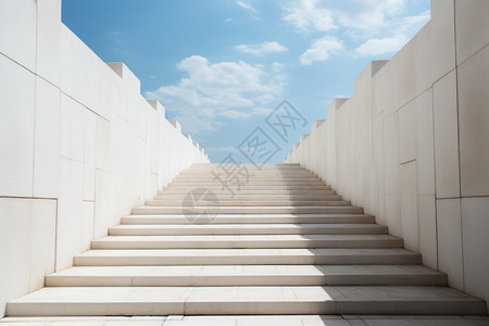 白色的楼梯图片