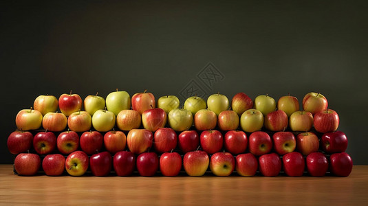 排列的红苹果背景图片
