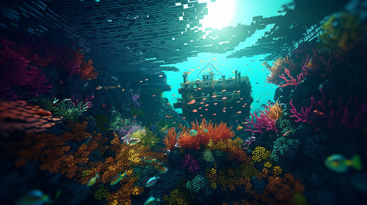 漂亮的海底世界图片