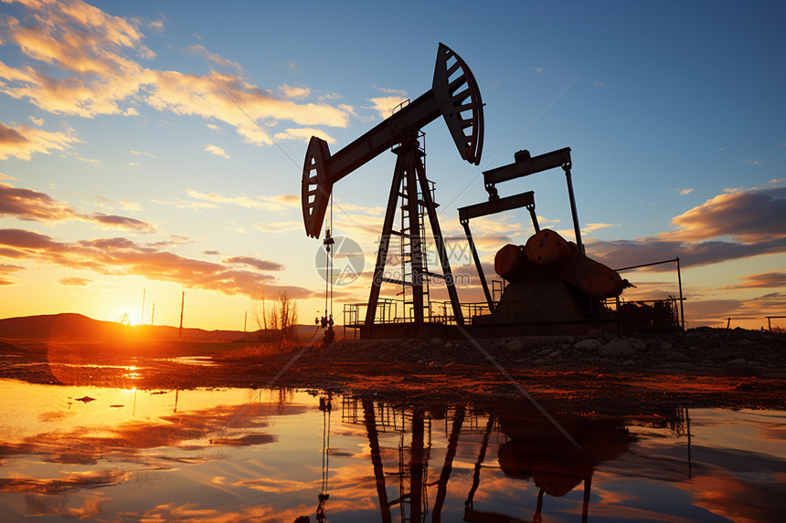 原油开采的工程高清图片下载-正版图片600409741-摄图网