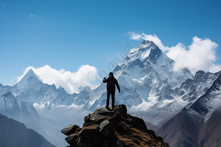 美丽的高原雪山景观图片