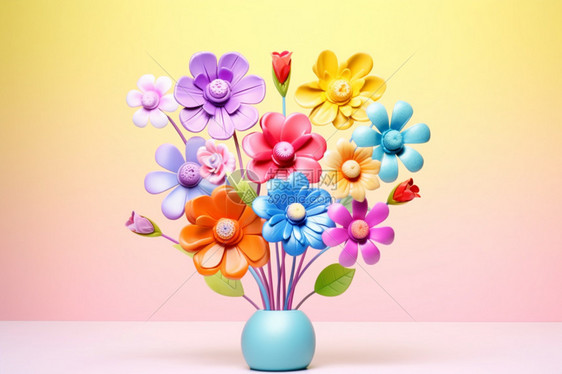 异想天开的3D幻想花卉图片