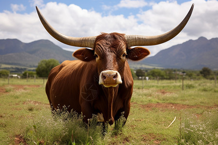 草地上的南非野牛图片
