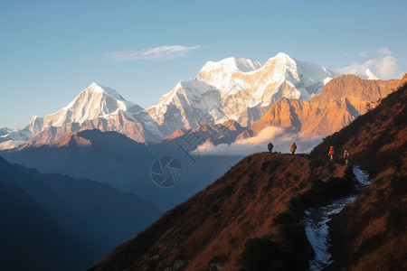 壮丽的雪山图片