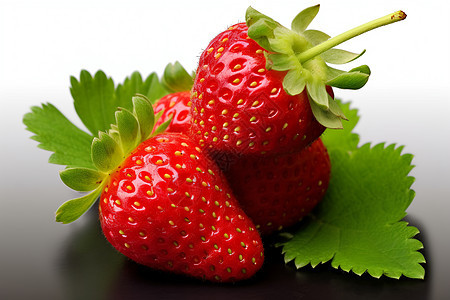 多汁的草莓图片