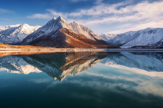 广袤的自然雪山图片