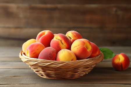 鲜甜可口的桃子图片