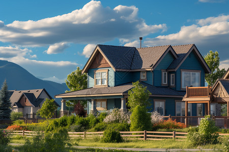 郊区的住宅图片