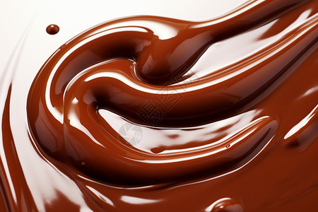 融化巧克力融化的巧克力酱背景