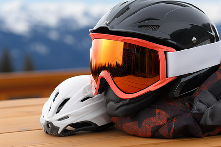滑雪保护装备高清图片