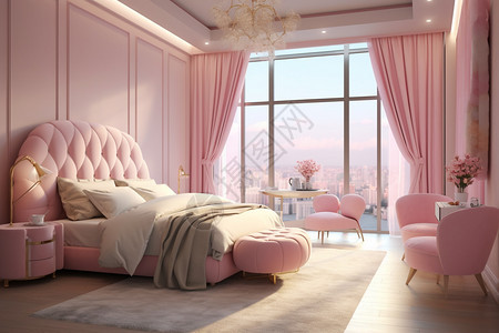 芭比迷人的卧室图片