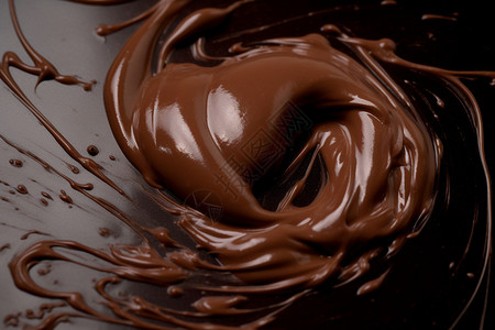 融化的香浓巧克力背景图片