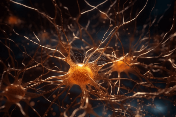 医学研究的神经细胞概念图图片