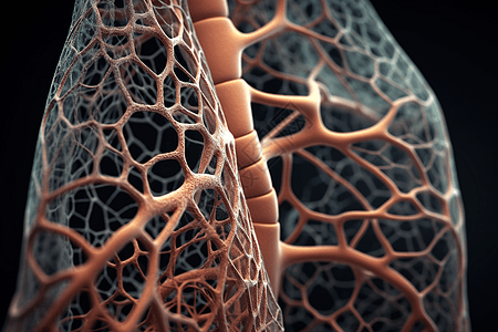 医学研究的肺部概念图图片