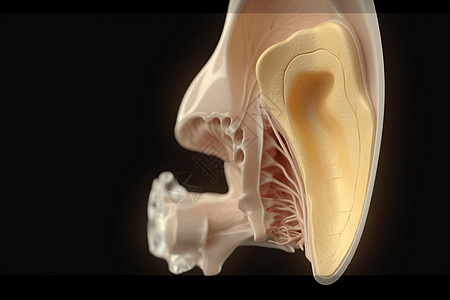 内耳及其部分的详细结构图片