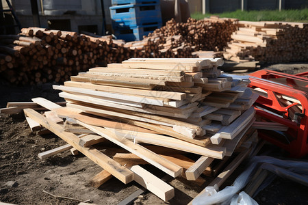 工业建筑木材图片