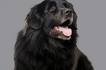 黑色的狗狗图片