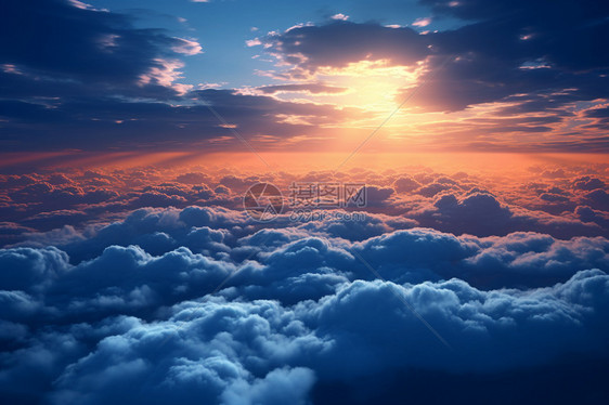 美丽的日出云海图片