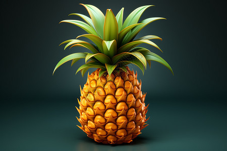 新鲜的菠萝背景图片