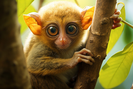 可爱的大眼睛猴子图片