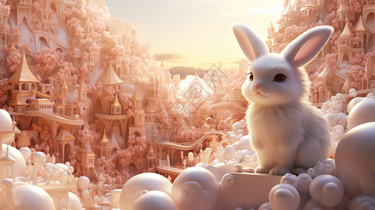 童话兔子王国图片