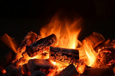 火炕里的火焰图片