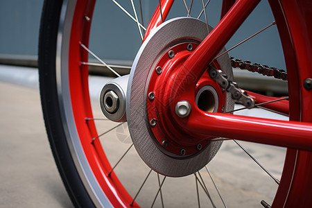 自行车碟刹系统高清图片